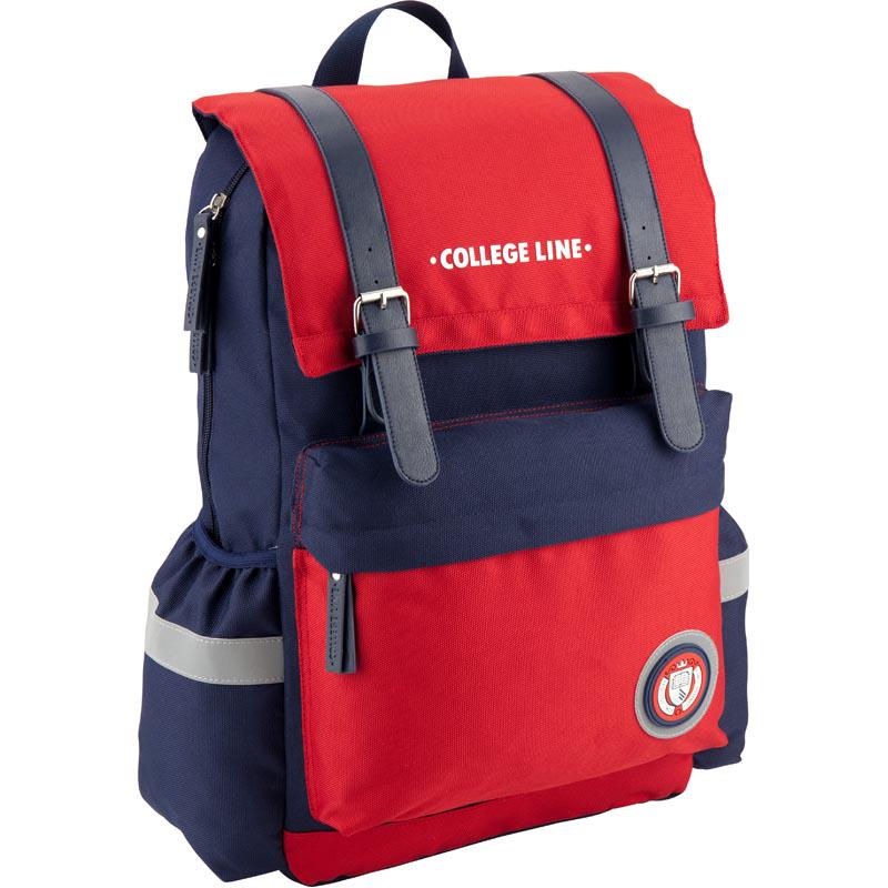 Рюкзак KITE College Line 45x30x12 см 19 л Сине-красный (K18-890L-1)
