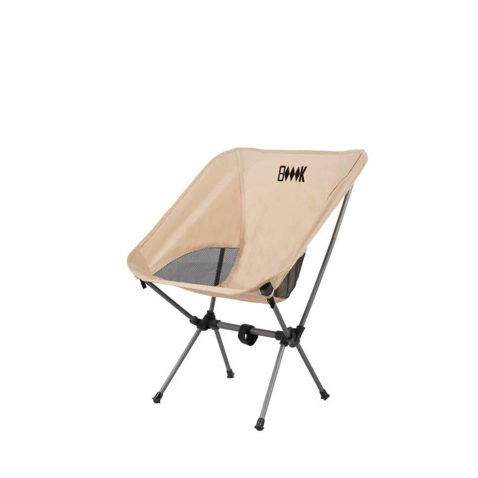 Стул туристический складной BRS KY511B Стальной/Бежевый (21264458)