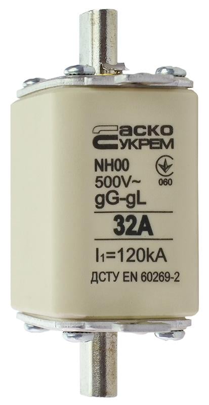 Предохранитель ножевой АСКО-Укрем NH00 32A gG с плавкой вставкой (A0050010010) - фото 4