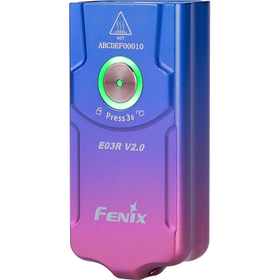 Ручной фонарь на брелок Fenix E03R V2.0 Purple (E03RV20PUR) - фото 5