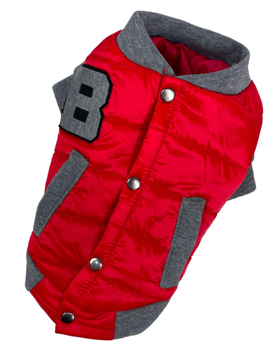 Куртка-бомбер для собак K-70 р. 5 Красный (70580142)