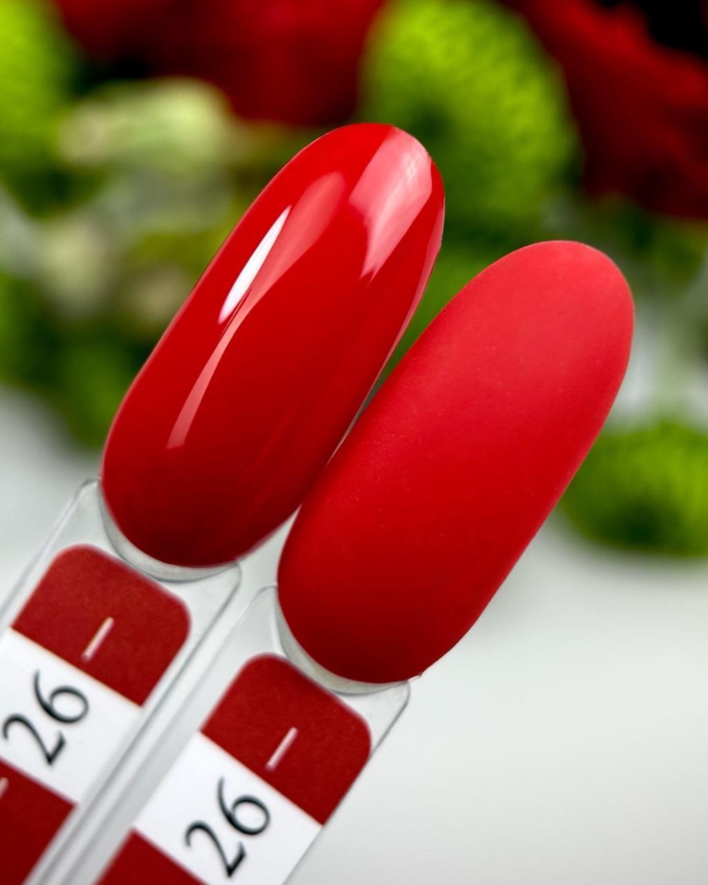 Гель-лак Crooz Gel Polish №26 8 мл Темно красный