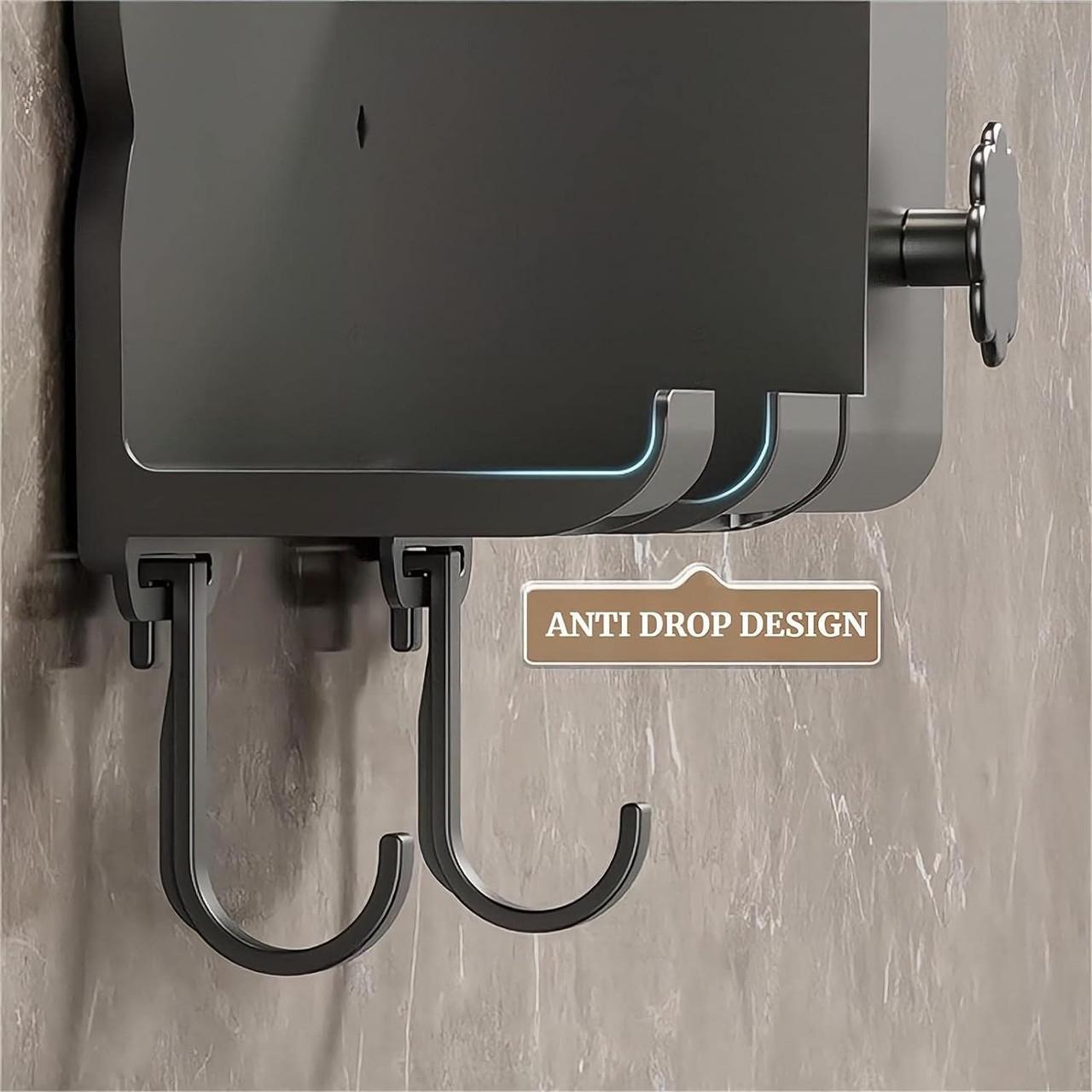 Держатель для фена Storage Shelf настенный с органайзером (AND-74-20-50) - фото 3 Держатель для фена Storage Shelf настенный с органайзером (AND-74-20-50) - фото 3