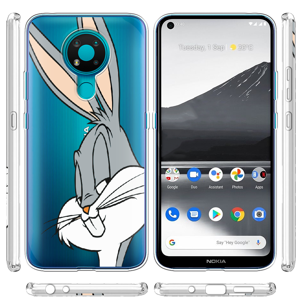 Чохол Boxface Nokia 3.4 Lucky Rabbit Прозорий силікон (41292-bk81-41292) - фото 3