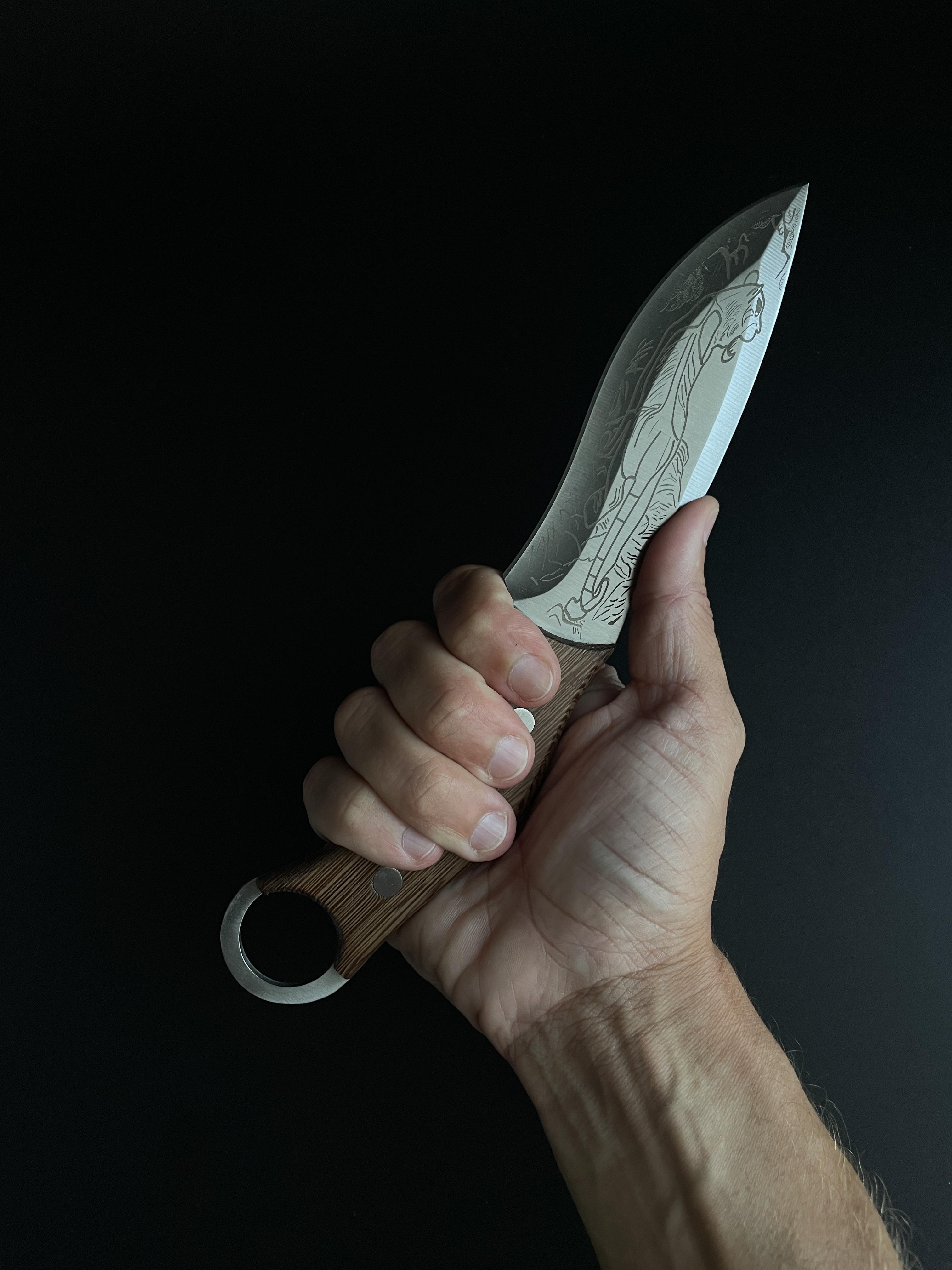 Нож туристический 1-2460 нержавеющая сталь (KN1064) - фото 7 Нож туристический 1-2460 нержавеющая сталь (KN1064) - фото 7