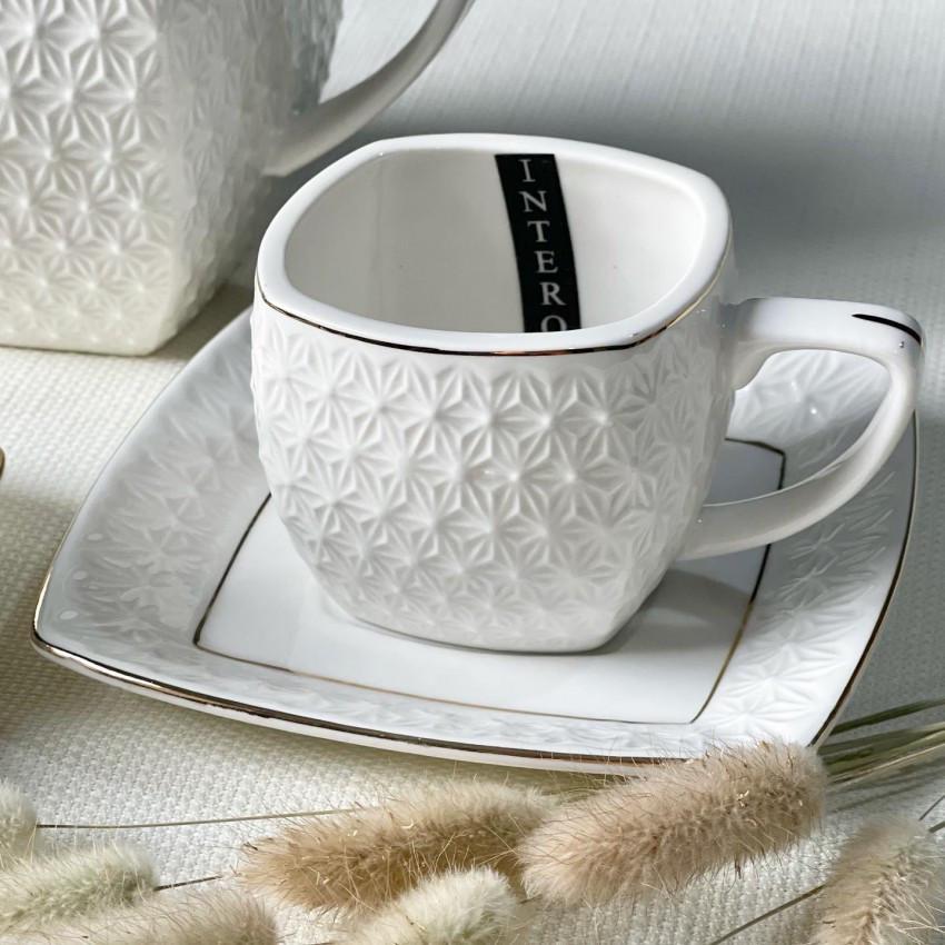 Сервиз кофейный фарфоровый Interos 508707-12 12 пр. (1993876331) - фото 2 Сервиз кофейный фарфоровый Interos 508707-12 12 пр. (1993876331) - фото 2