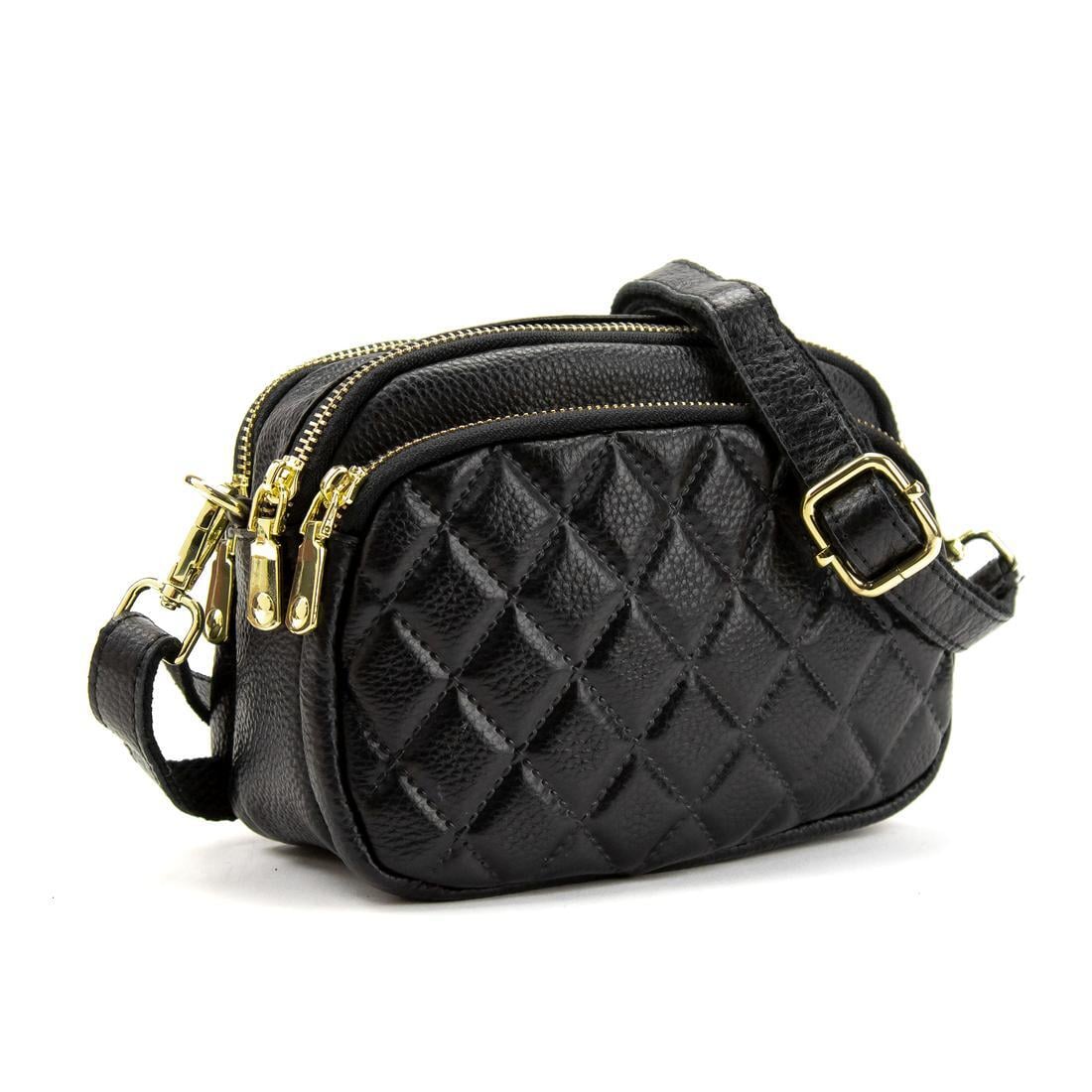 Женская сумка через плечо Royal Bag A25F-W-9812A из натуральной кожи Черный (6946)