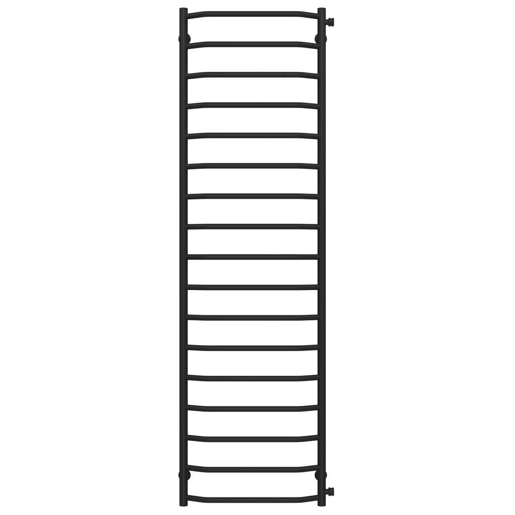 Рушникосушарка водяна Deffi Трапеція П17 бокове праве підключення нержавіюча сталь 500х1800 мм Чорний (C.TR.180.50.17.B.C)