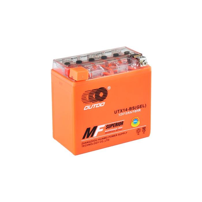 Мото акумулятор Outdo UTX GEL 6СТ-14Ah Аз 12 В 180 А EN UTX14-BS (24616)