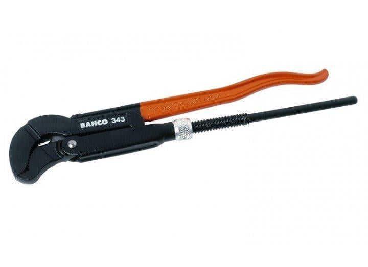 Ключ трубный Bahco 420 мм захват до 1 1/2" губки "S"-образные закаленные 343 (11435)