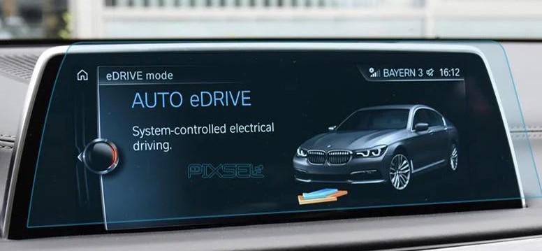 Защитное стекло Pixsel гибридное матовое на монитор BMW 7 13,1" 2019-2022 G11/G12