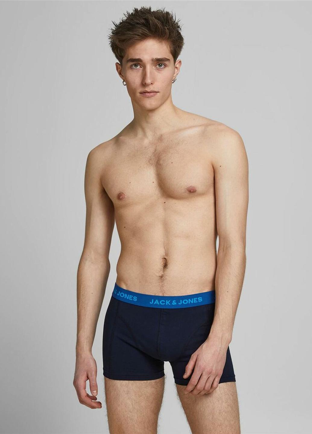 Трусы мужские Jack & Jones S 3 шт. Темно-синий (12192798-03b40)