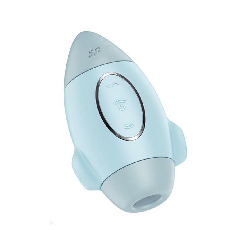 Вибратор вакуумный Satisfyer Mission Control 10 см Бирюзовый (56258)