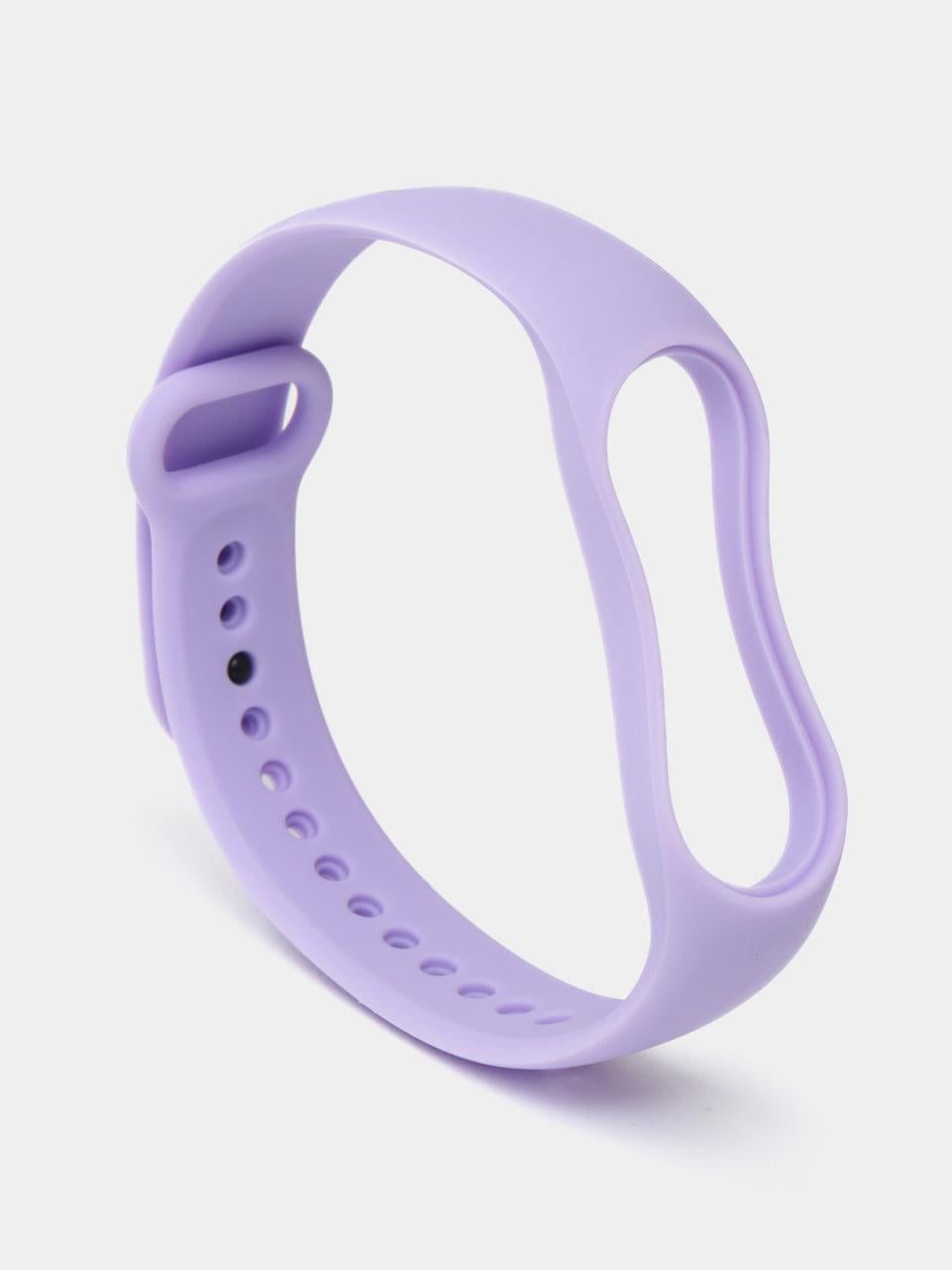Браслет для фитнес-браслетов для Mi Band 5/6/7 Светло-фиолетовый (000554669)