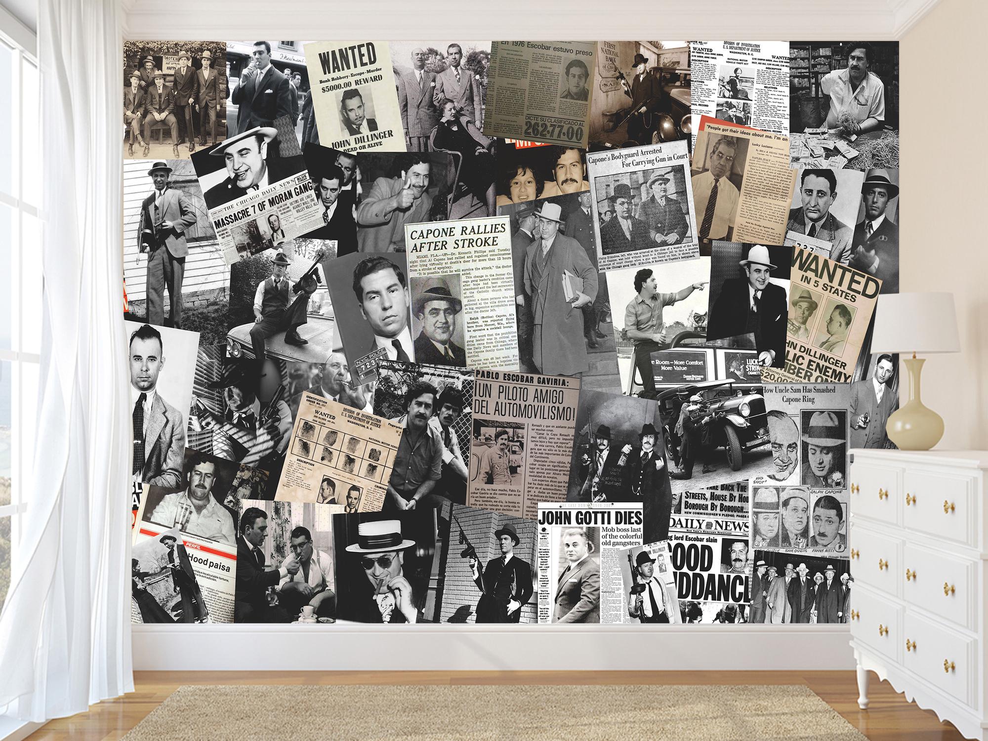 Фотообои флизелиновые Гангстеры и мафия винтажные 210х315 см (SPF-076/5)