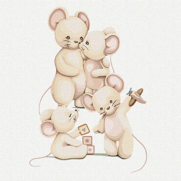 Картина по номерам Cчастливая семья