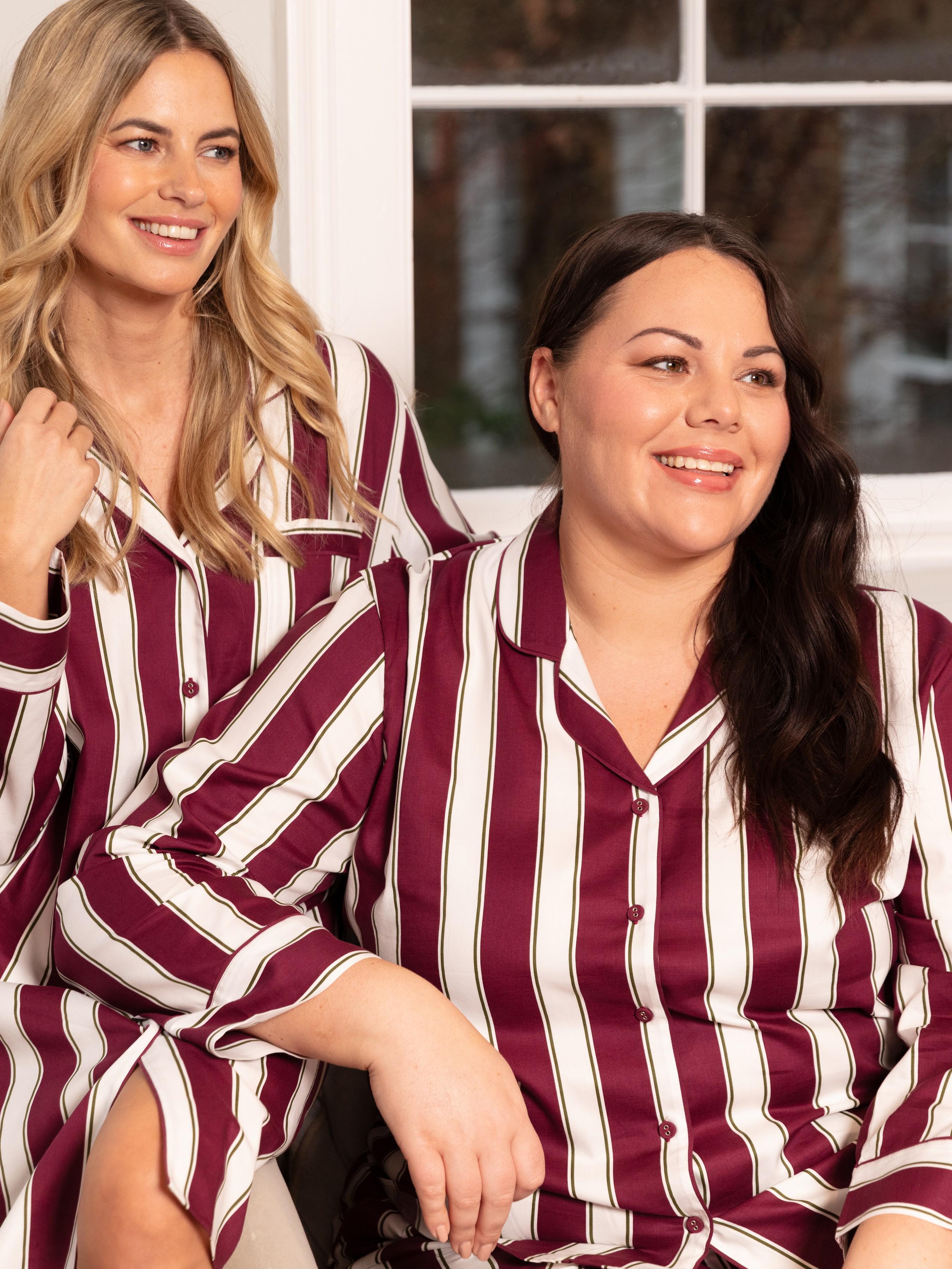 Піжама жіноча CYBERJAMMIES Yasmin зі смугастим принтом 5083-5084 XXL Бордово-Білий (5051877609341) - фото 5 Піжама жіноча CYBERJAMMIES Yasmin зі смугастим принтом 5083-5084 XXL Бордово-Білий (5051877609341) - фото 5