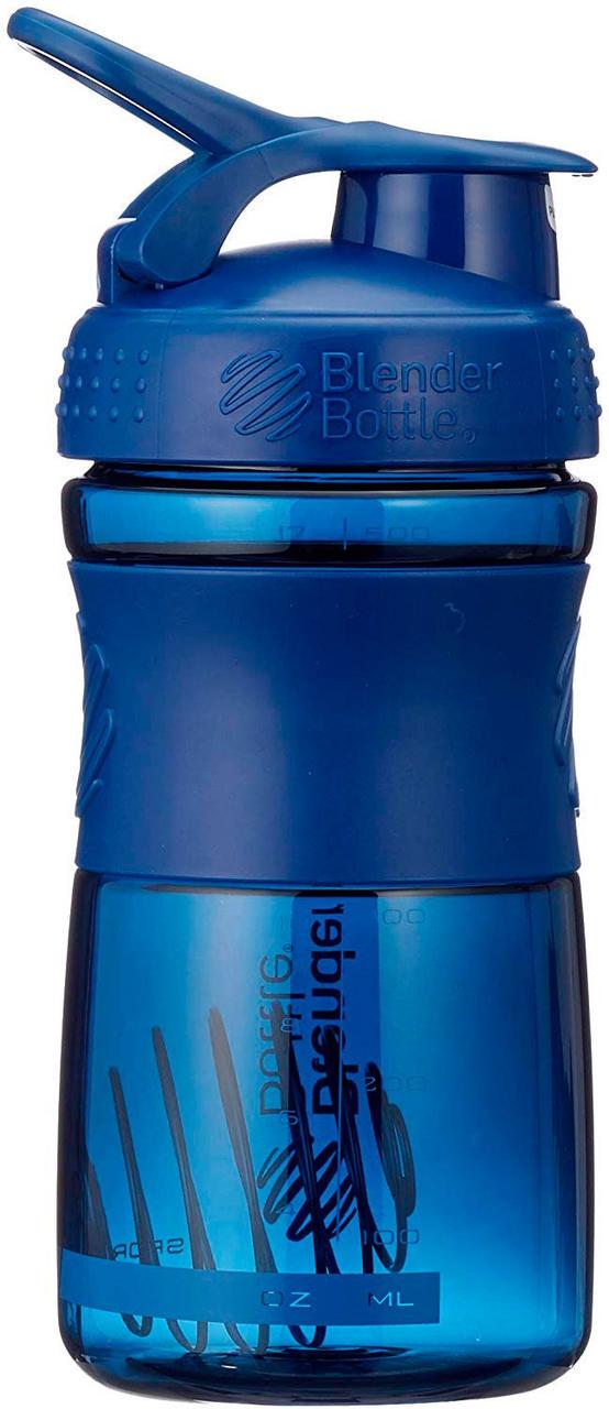 Шейкер BlenderBottle SportMixer Flip 20oz 590 мл Navy - фото 2