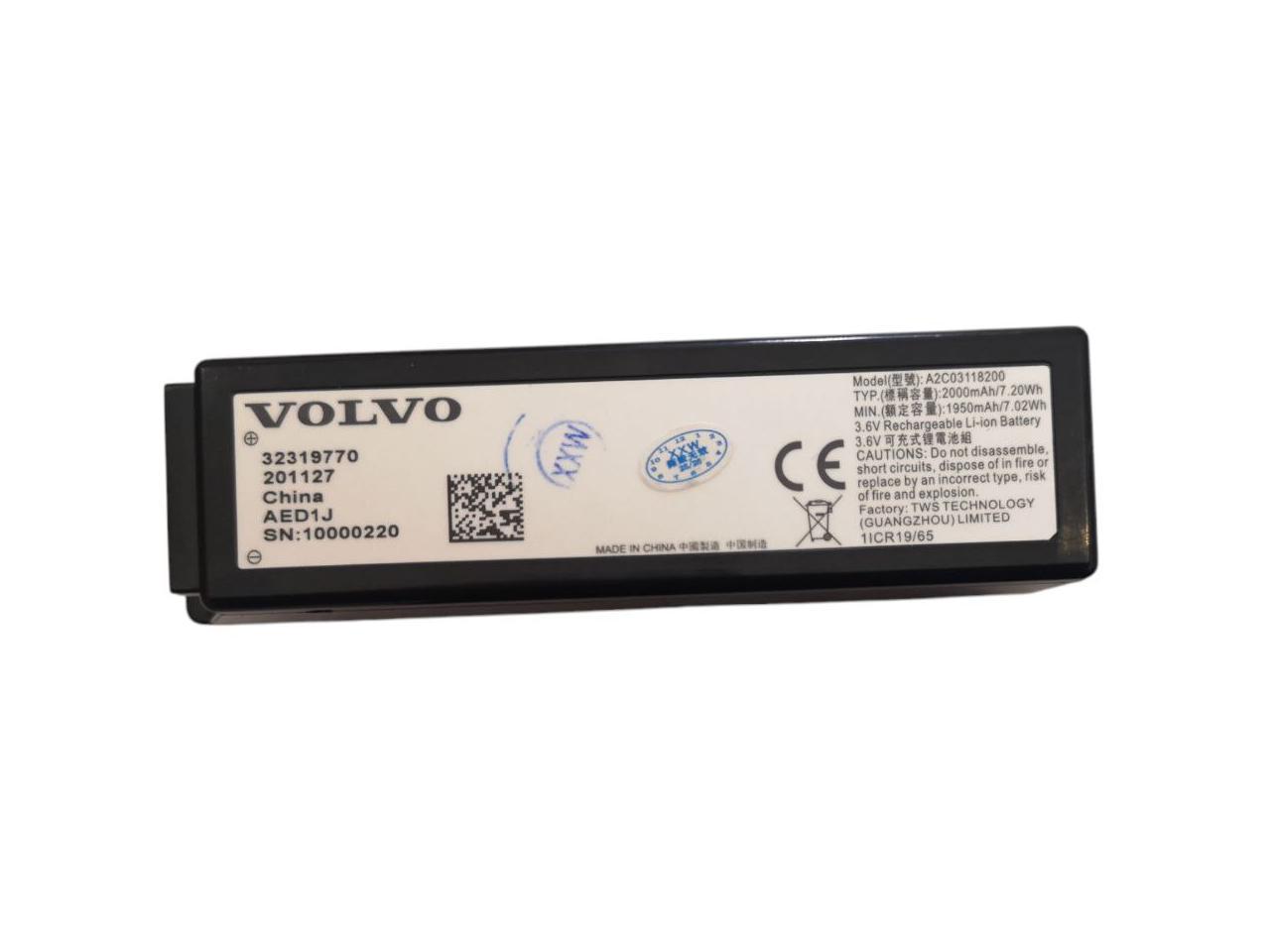 Аккумулятор блок управления Volvo S60/S90/XC40/XC60/XC90/V90/VGM/TCAM/A2C03118200/32319770/31676260 2000 mAh 20Wh (000012188)