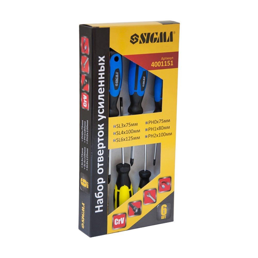 Набір викруток посилених Sigma CrV під ключ 6 шт. (4001151)