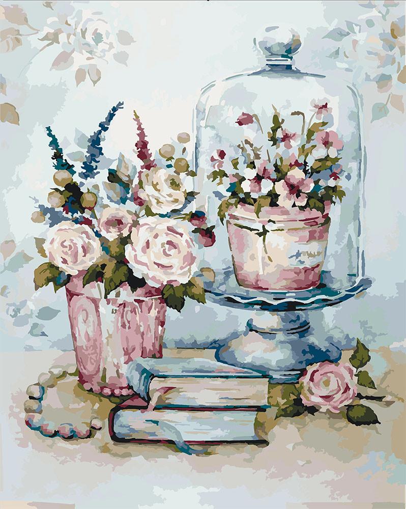 Картина по номерам Идейка Бирюзовый натюрморт 2 40x50 см (skl-КНО2096)