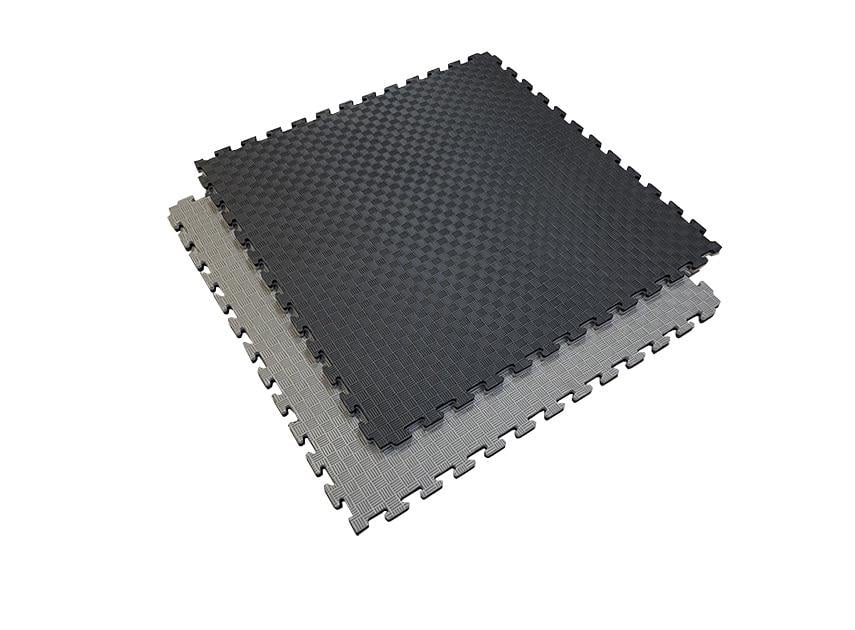 Мат-татами Ласточкин хвост 120 кг/куб. м 26 мм 1х1 м Серо-черный (1744028570)