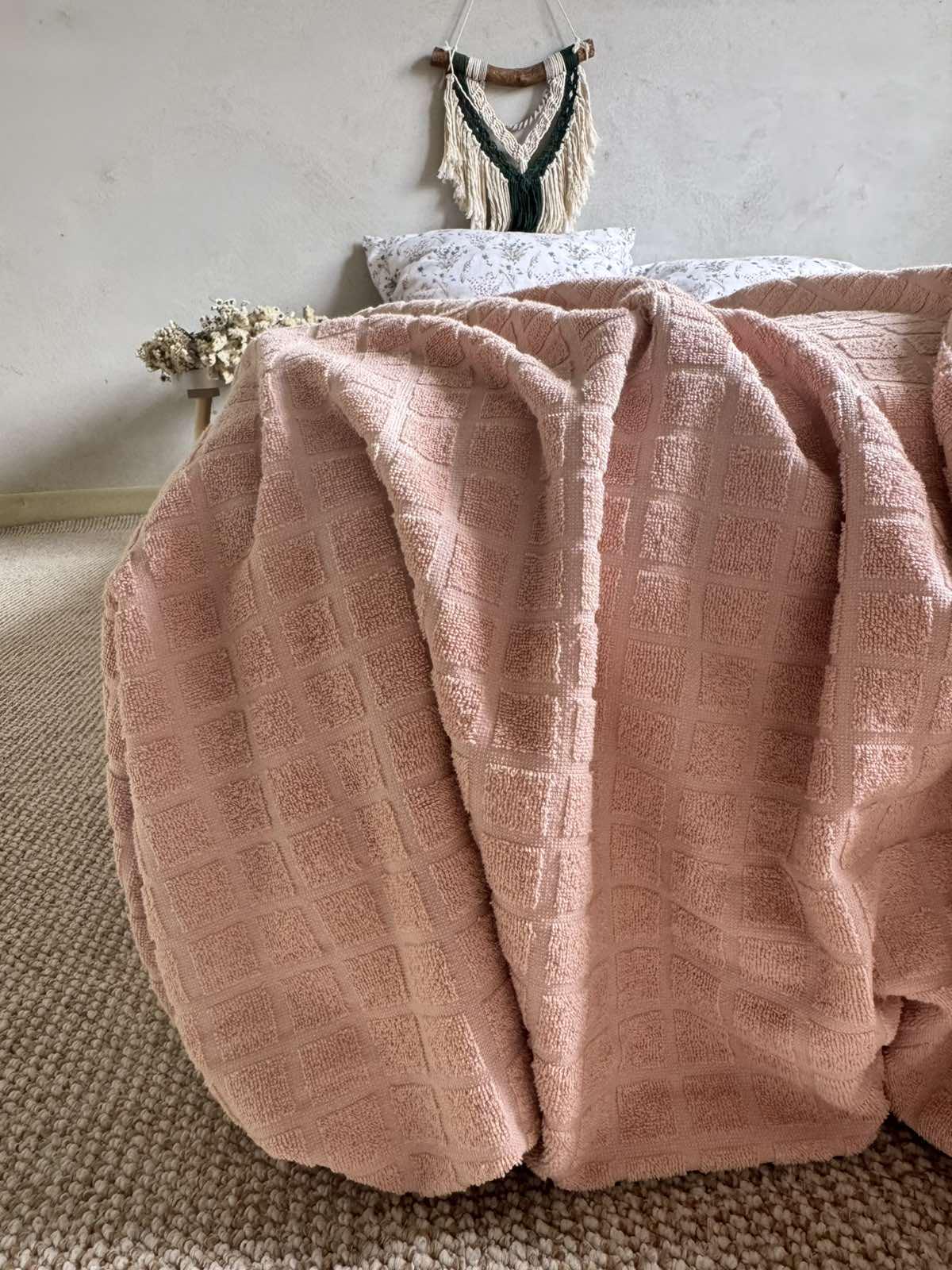 Простыня-покрывала летняя махровая PALERMO 120х200 см Пудровая (18094164) - фото 4 Простыня-покрывала летняя махровая PALERMO 120х200 см Пудровая (18094164) - фото 4