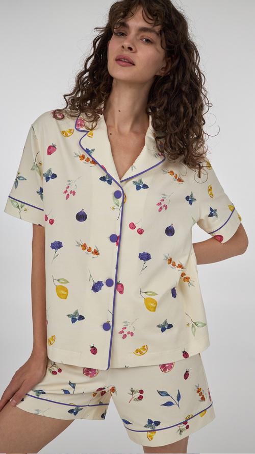 Комплект женская пижама Ellen Fruity DELIGHT lpk 5570/11/01 M Молочный