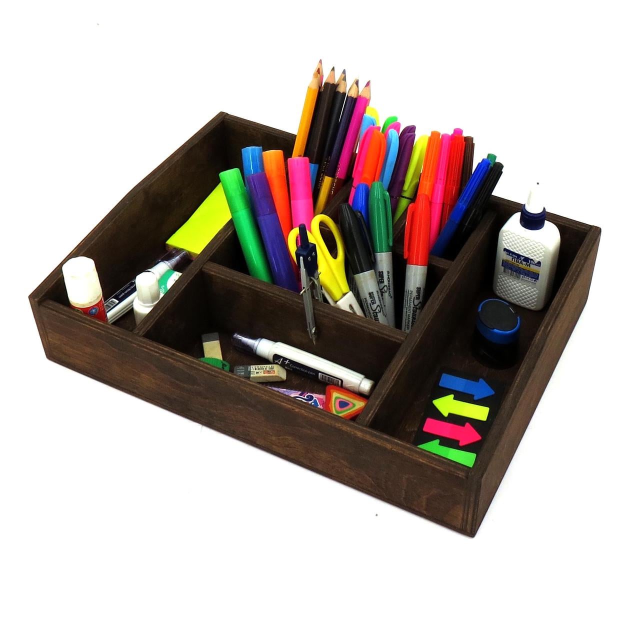 Органайзер настольный из дерева Бруквуд Капучино (Кнц-005009)