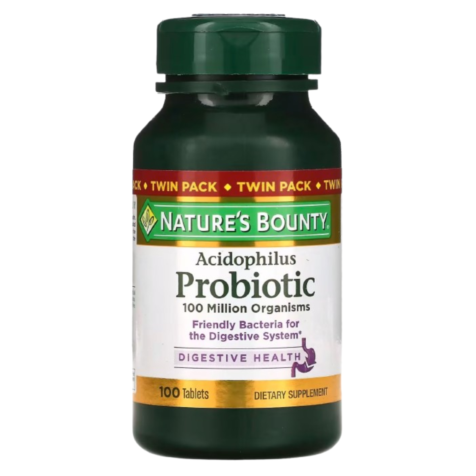 Пробиотик Nature's Bounty Acidophilus Probiotic 0,5 мг 100 табл. (28326077)