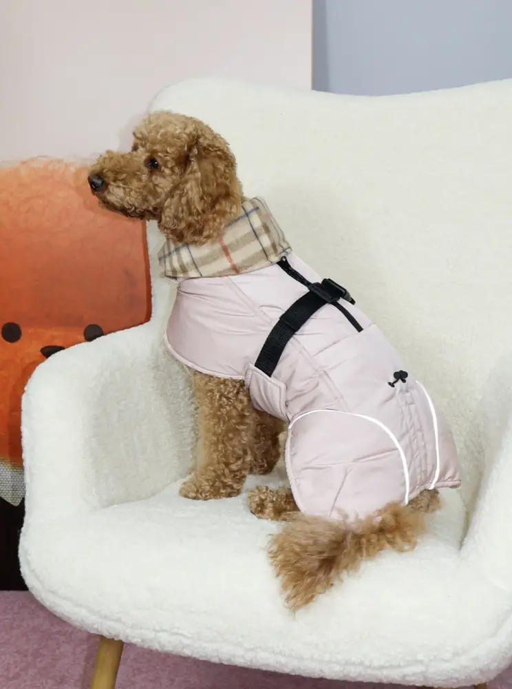 Жилет Dogs Bomba стежка двосторонній Пудровий (G-121/9)