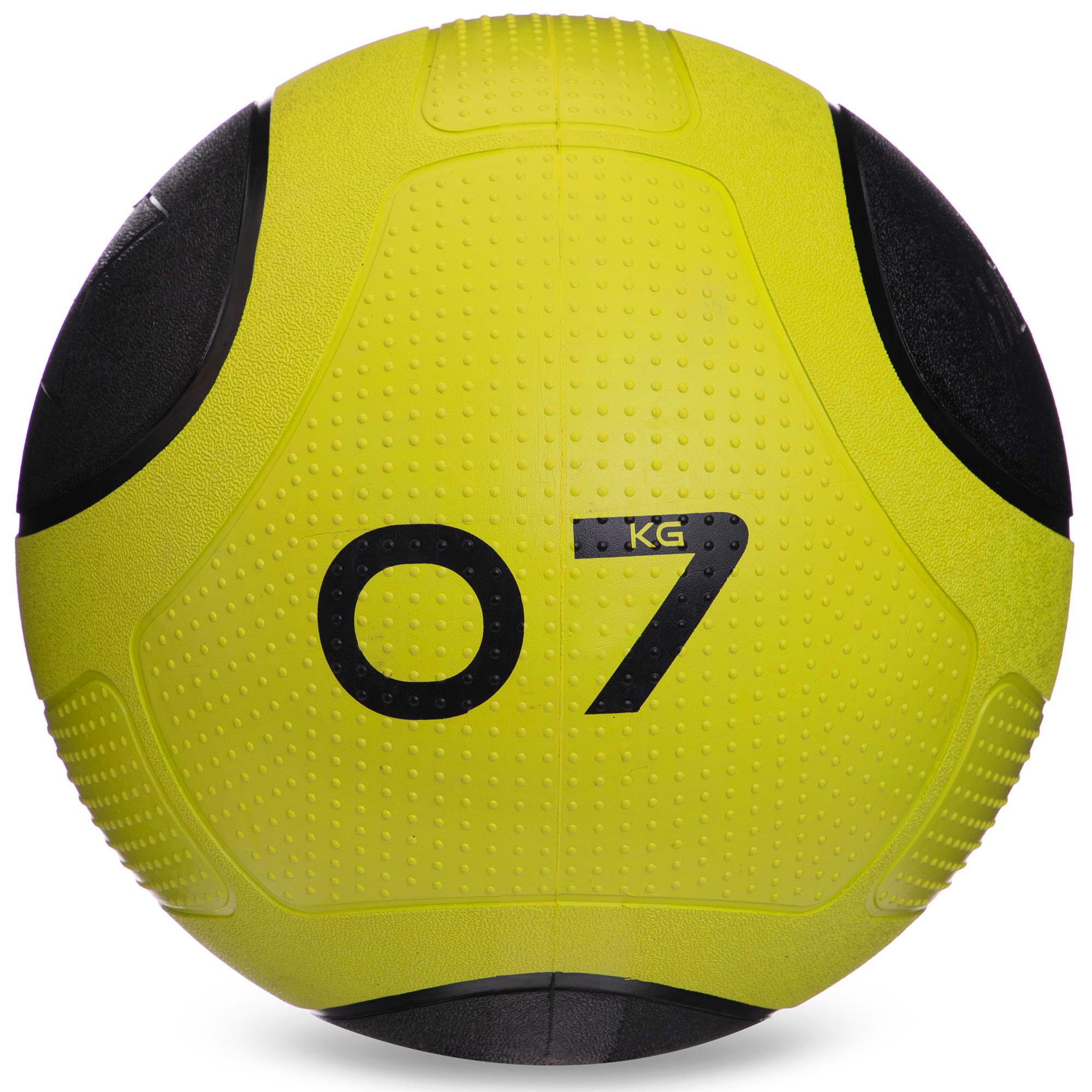 Мяч медицинский медбол Zelart Medicine Ball FI-2620-7 7кг Зеленый / Черный (DR003466)