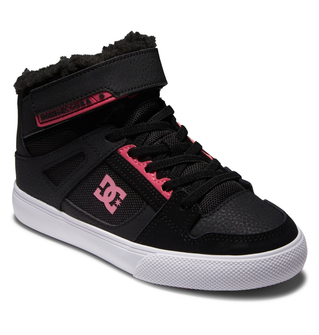 Кросівки DC Shoes Pure High Top Wnt р. 37/6/24,5 см Чорний/Рожевий - фото 3 Кросівки DC Shoes Pure High Top Wnt р. 37/6/24,5 см Чорний/Рожевий - фото 3