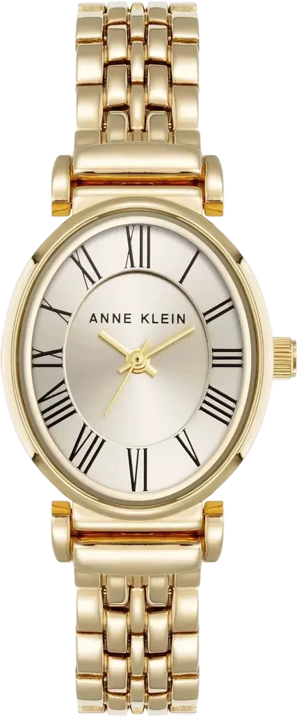 Наручний годинник жіночий Anne Klein AK/5328CHGB з золотистим циферблатом та сталевим браслетом Наручний годинник жіночий Anne Klein AK/5328CHGB з золотистим циферблатом та сталевим браслетом
