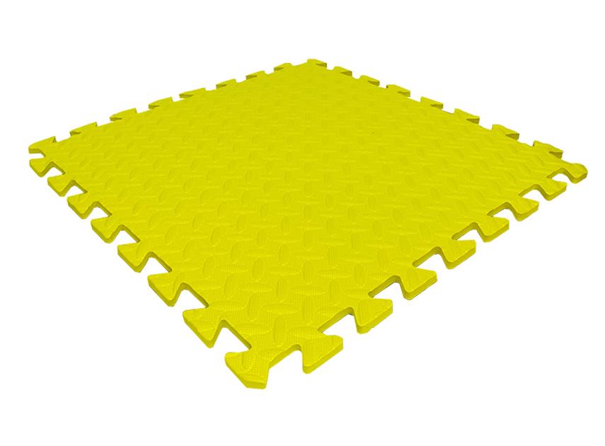 Пол мягкий-пазл EVA 500х500х10 мм Желтый (1994532944) - фото 1