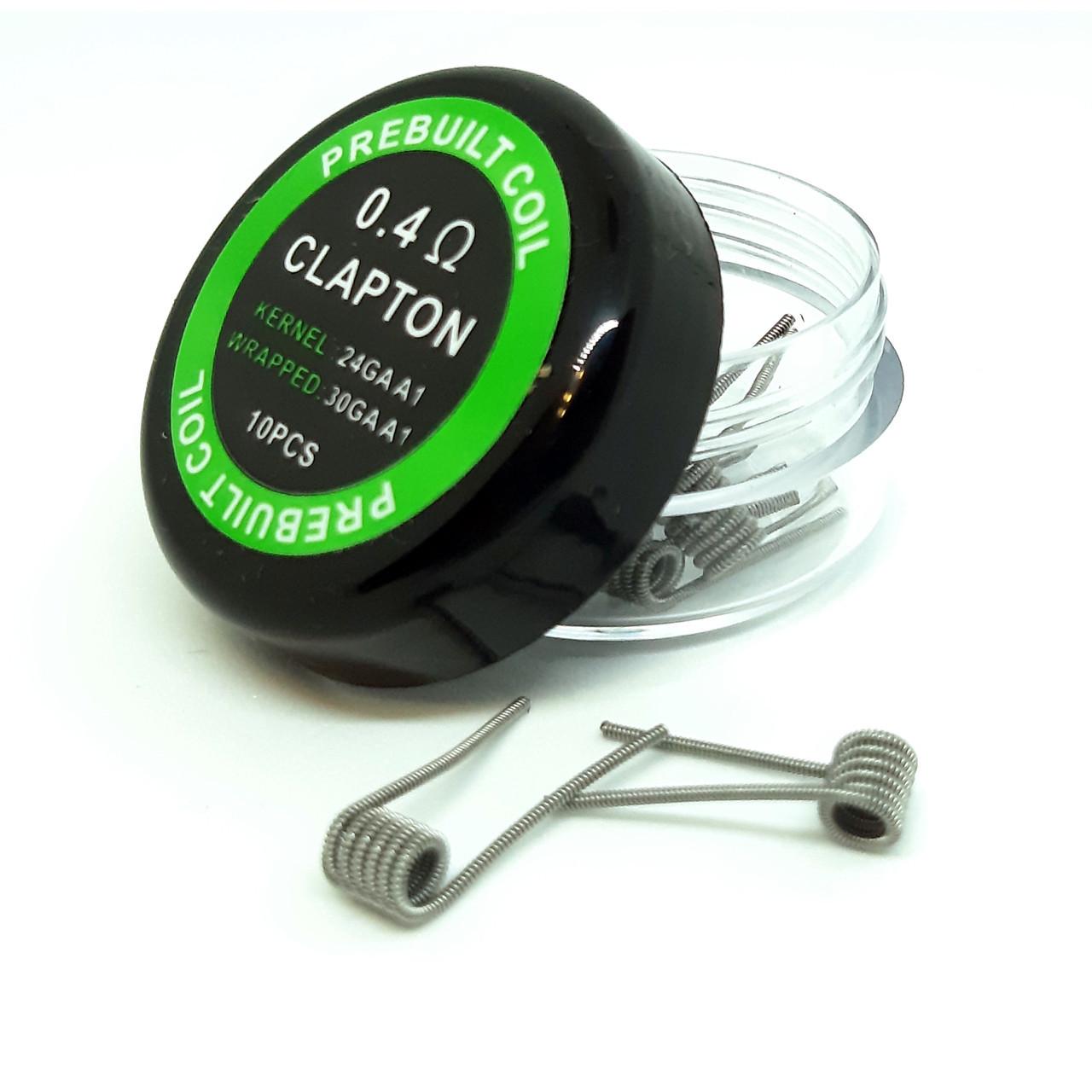 Набор спиралей для электронного кальяна PREBUILT Coil 10 шт. Clapton Kanthal 0.4 ohm
