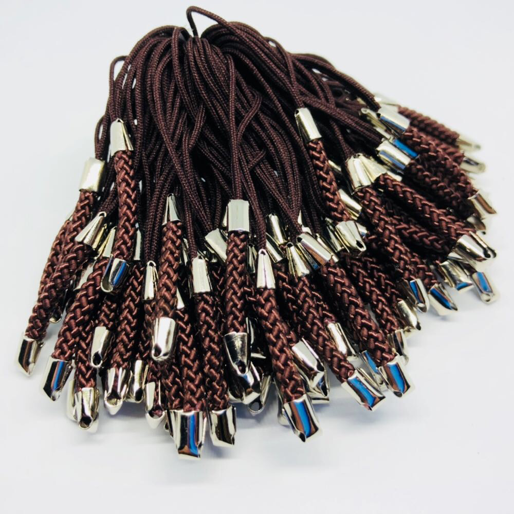 Шнурок основа под брелок для телефона 78 мм 100 шт. Коричневый (640142716)