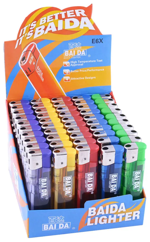 Набор зажигалок с пьезоподжигом Baida Универсал 50 шт. (32162117)