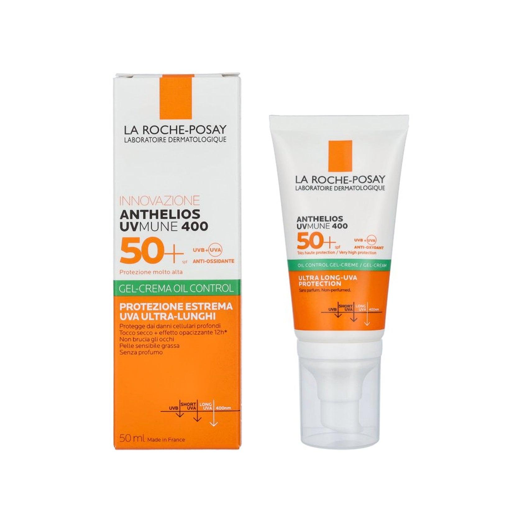 Крем солнцезащитный SPF50/ La Roche-Posay Anthelios UVMune 400 Oil Control Gel Cream 50 мл - фото 2 Крем солнцезащитный SPF50/ La Roche-Posay Anthelios UVMune 400 Oil Control Gel Cream 50 мл - фото 2