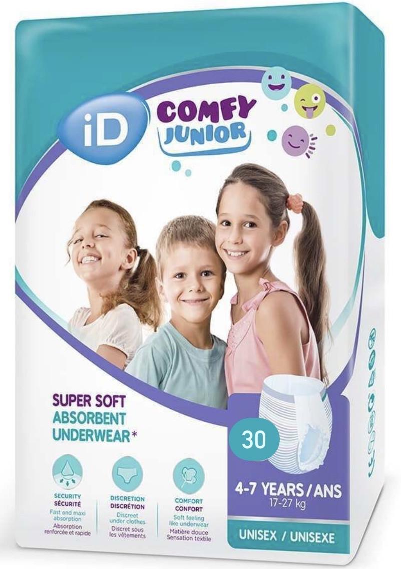 Підгузки-трусики iD comfy junior 4-7 років 17-27 кг 30 шт.