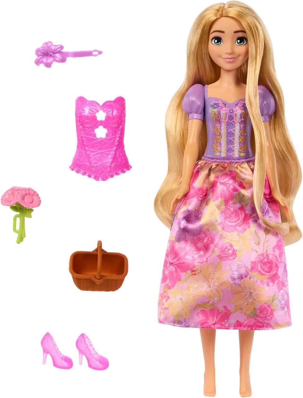 Кукла Mattel Disney Spin & Reveal Mattel Rapunzel с аксессуарами (HTV86)