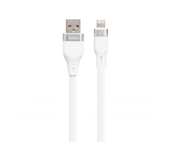 Кабель дата USB Hoco U72 Forest Silicone Lightning 24А 12 м White