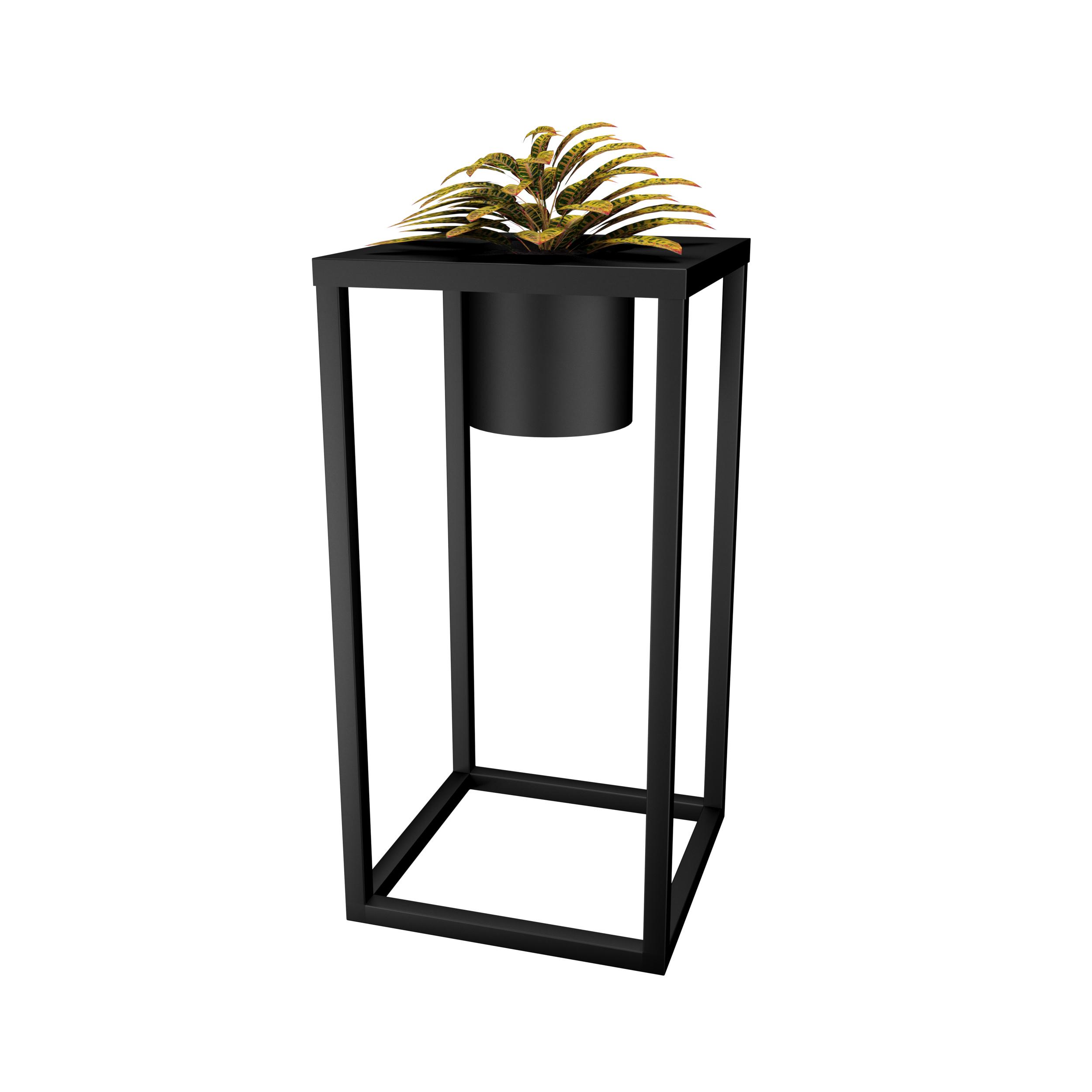 Подставка для цветов Orizon LOFT T металлическая 60х30х30 см матированный Черный - фото 3 Подставка для цветов Orizon LOFT T металлическая 60х30х30 см матированный Черный - фото 3