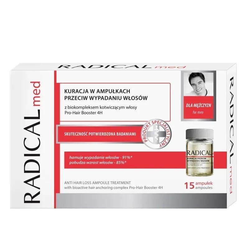 Комплекс в ампулах против выпадения волос для мужчин Farmona Radical Med 15 х 5 мл (5902082210290)