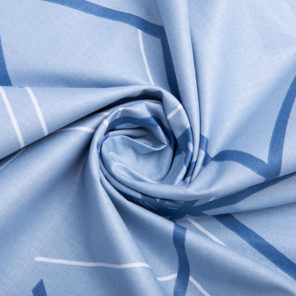 Ткань бязь ранфорс для постельного белья 3.28816/35 2,4 м Граффити/Голубой (2327366951)