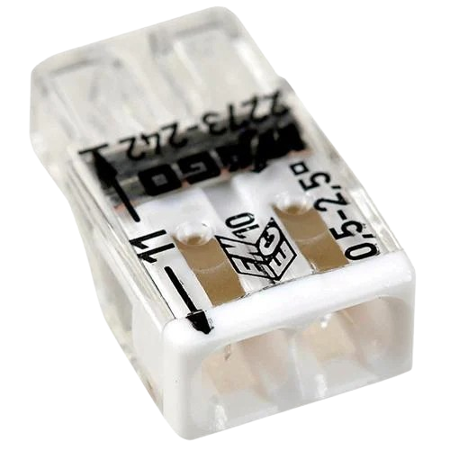 Клемма WAGO COMPACT 2273-242 2 провода 0,5-2,5 мм² 24А (29425185)