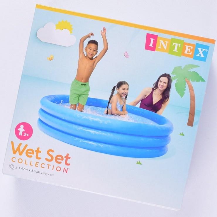 Басейн надувний дитячий Intex Crystal Blue 147х33 см (28443305) - фото 3