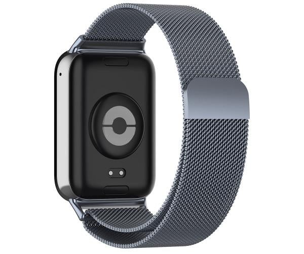Ремешок металлический Milanese Magnetic для смарт-часов Xiaomi Redmi Watch 4 Серо-голубой