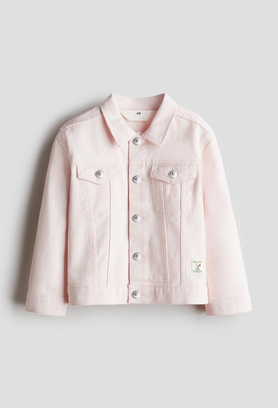 Куртка джинсова для дівчинки H&M 104 см Рожевий (25072404B)