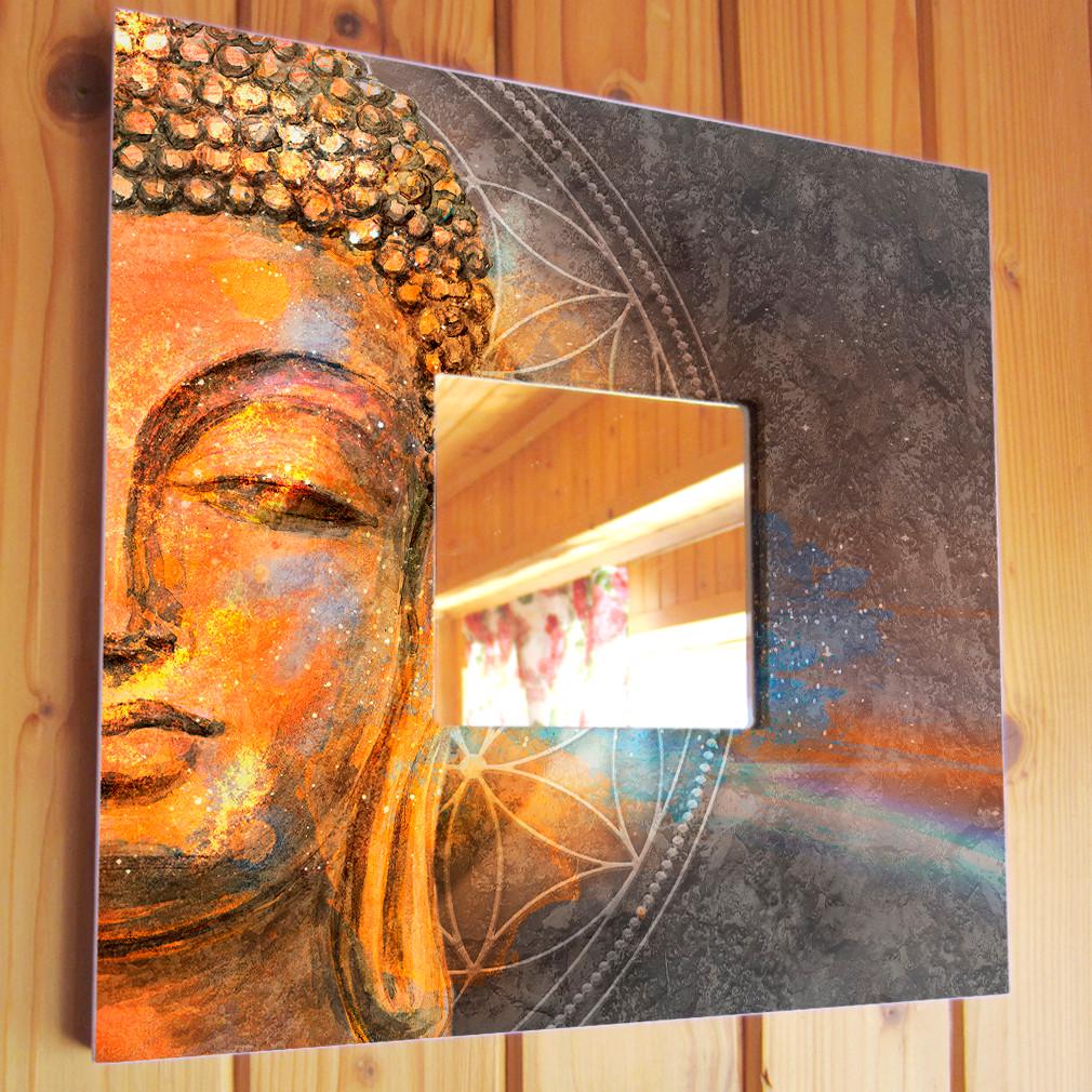 Зеркало декоративное Будда 260х260 мм (M04204)